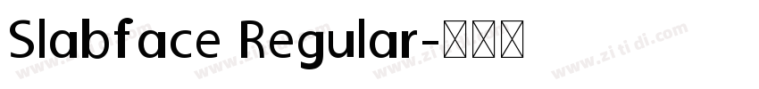 Slabface Regular字体转换